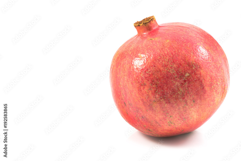 Pomegranate, fresh raw fruit pomegranate isolated on white background, with clipping path. Pomegranate, fresh raw fruit pomegranate isolated on white background, with clipping path.
