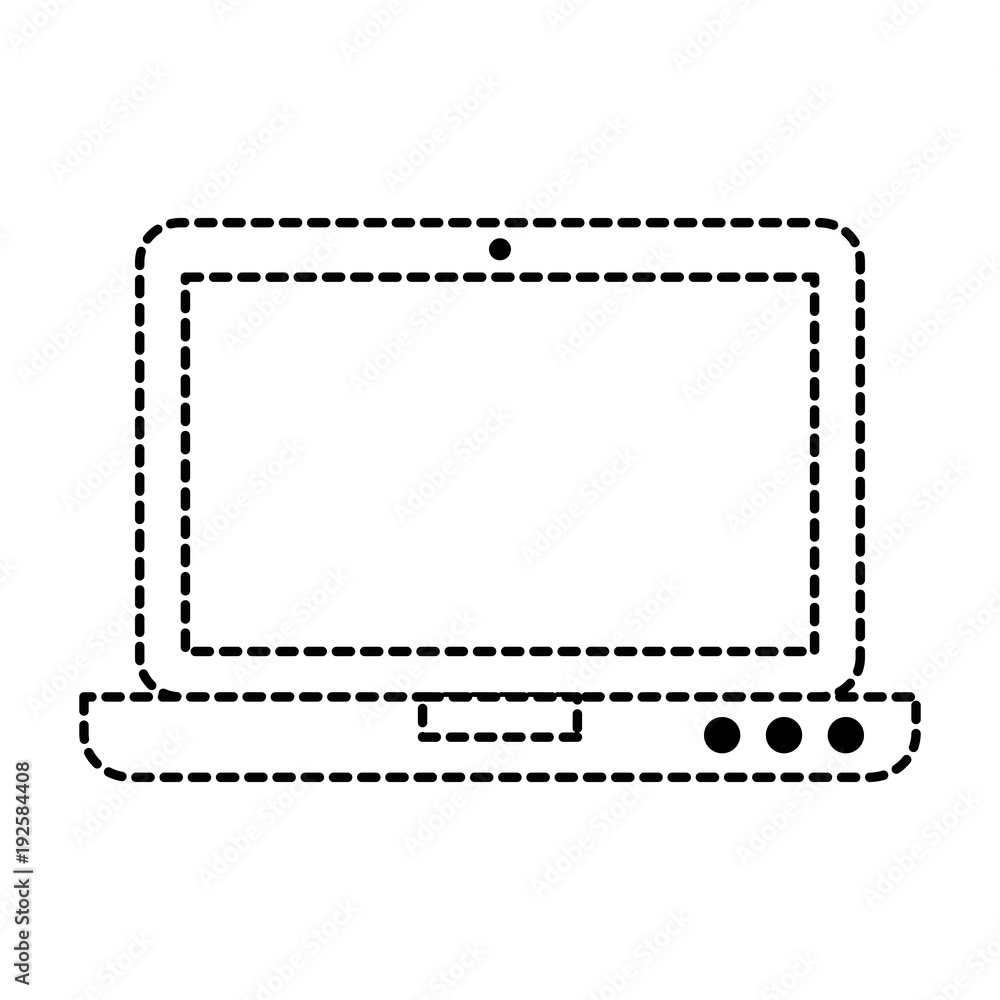 laptop computer isolated icon vector illustration design