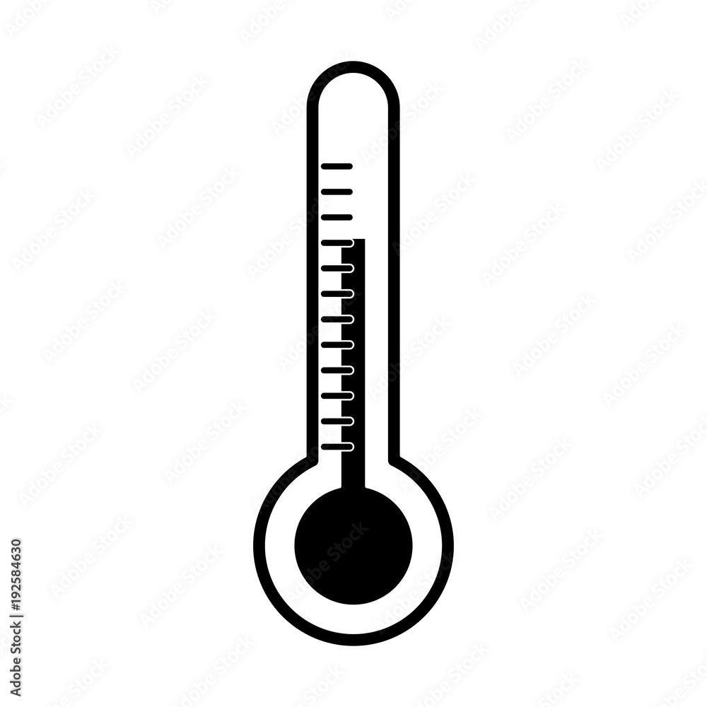 Thermometer scale tool line icon vector illustration graphic Thermometer scale tool line icon vector illustration graphic