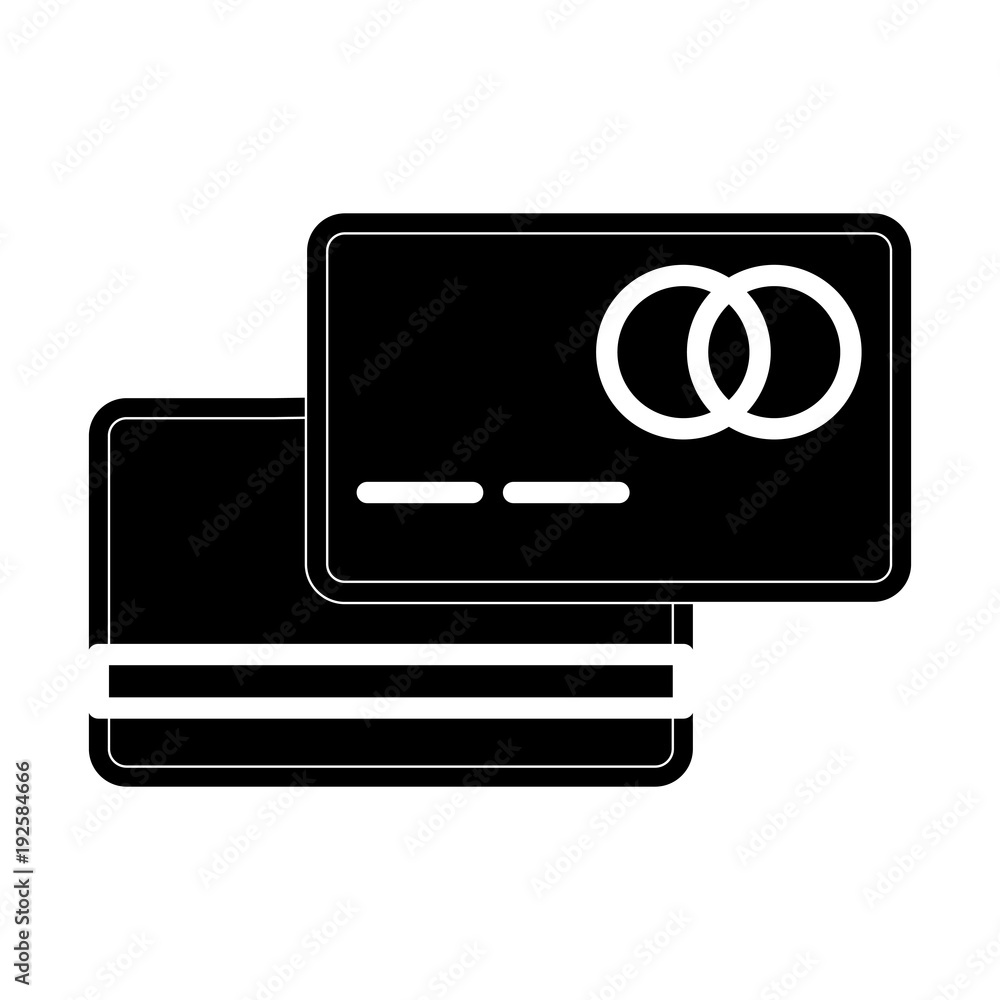 Credit cards symbol line icon vector illustration graphic Credit cards symbol line icon vector illustration graphic