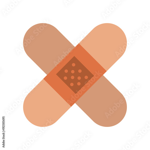 Bandages crossed symbol icon vector illustration graphic design