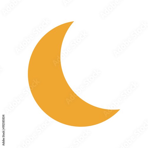 Moon quarter waning icon vector illustration graphic design photo