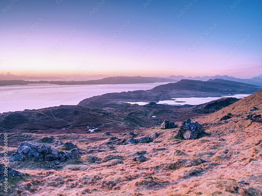 Landscape in the Scottish Higlands, Isle of Skye, Scotland