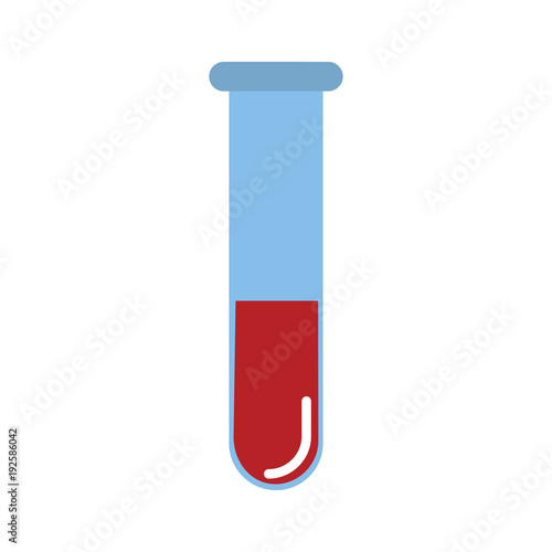 Chemistry tube isolated icon vector illustration graphic design