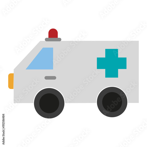 Ambulance emergency vehicle icon vector illustration graphic design