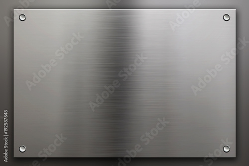 Polished metal plate