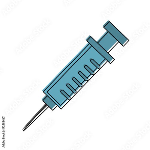 Medical syringe isolated icon vector illustration graphic design