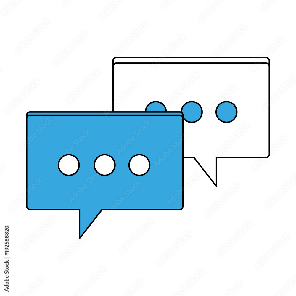 Chat bubbles isolated icon vector illustration graphic design Chat bubbles isolated icon vector illustration graphic design