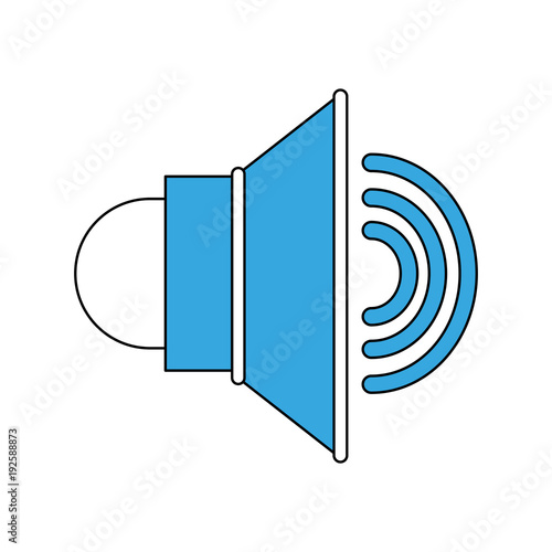 Volume bullhorn symbol icon vector illustration graphic design