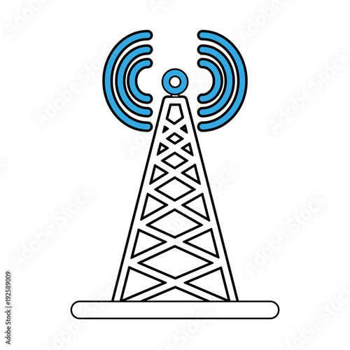 Communication antenna symbol icon vector illustration graphic design photo