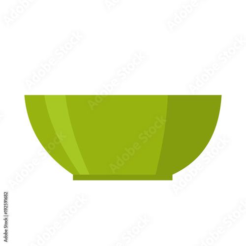 Green bowl vector illustration isolated photo