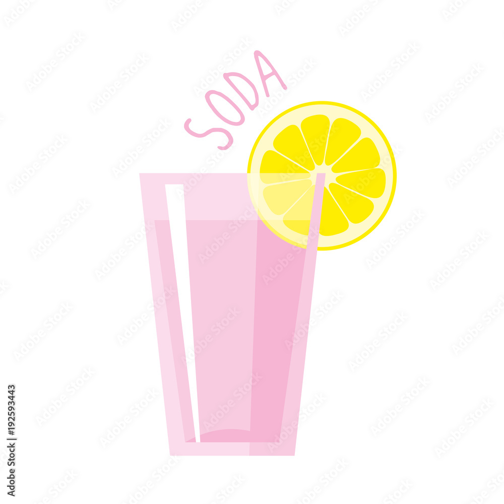 Soda Glass Vector illustration isolated Soda Glass Vector illustration isolated