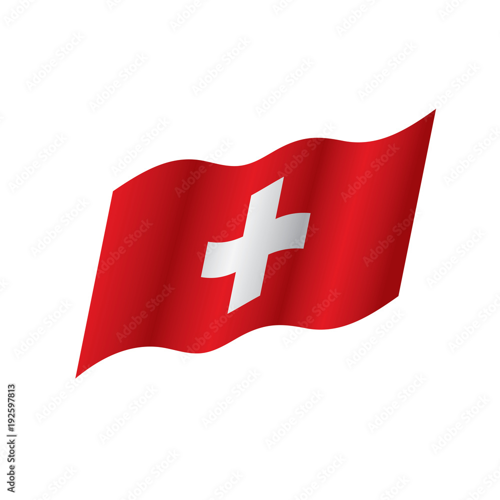 Switzerland flag, vector illustration Switzerland flag, vector illustration
