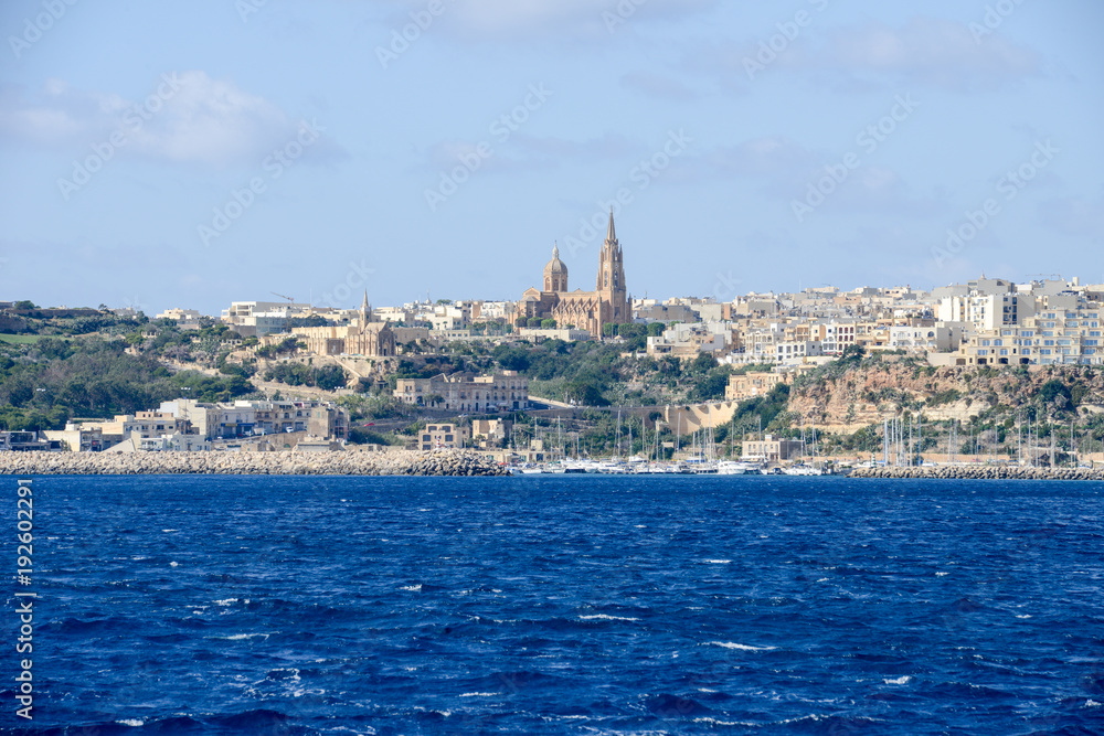 Port of Mgarr on the small island of Gozo - Malta
