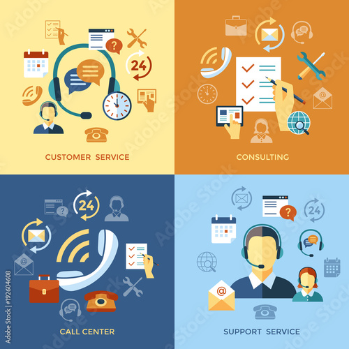 Digital call center and customer support objects
