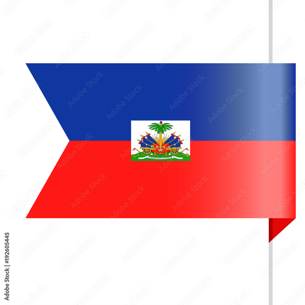Haiti Flag Vector Bookmark Icon Haiti Flag Vector Bookmark Icon