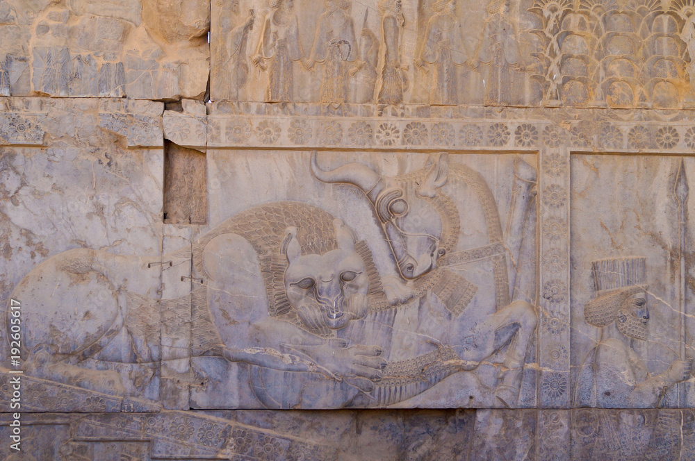 Bas relief in Persepolis, Iran