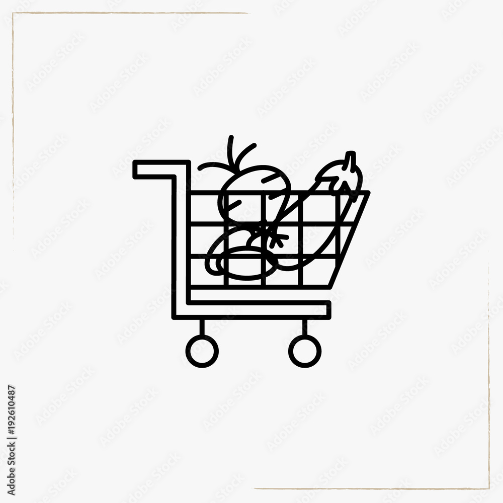 purchases line icon purchases line icon