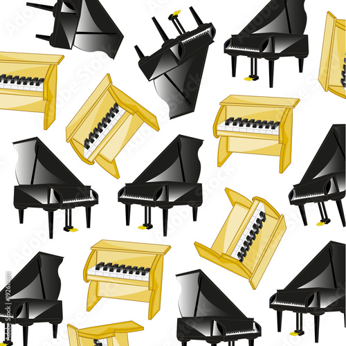 Two pianoes pattern