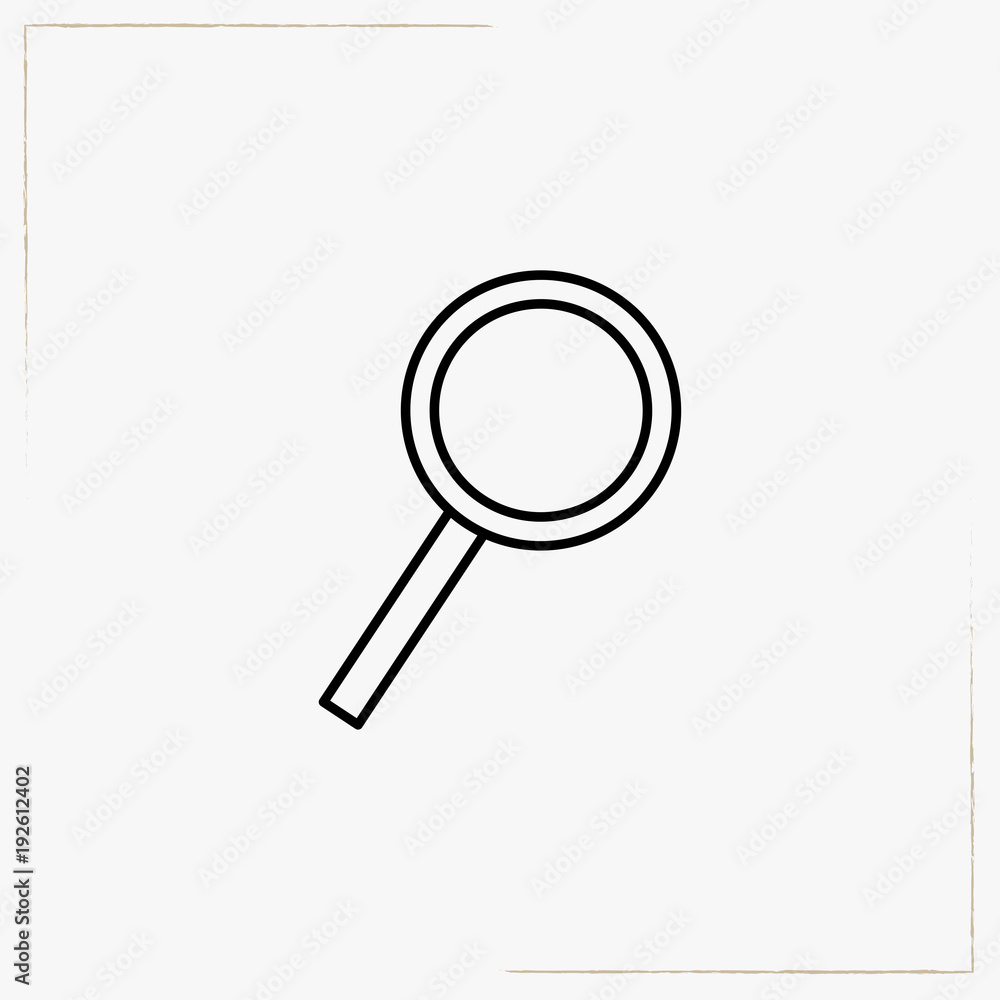 magnifier line icon magnifier line icon