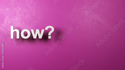 Canvastavla How Question with Copyspace