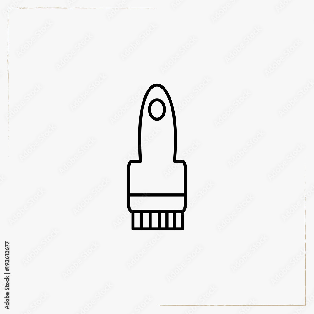 painting brush line icon painting brush line icon