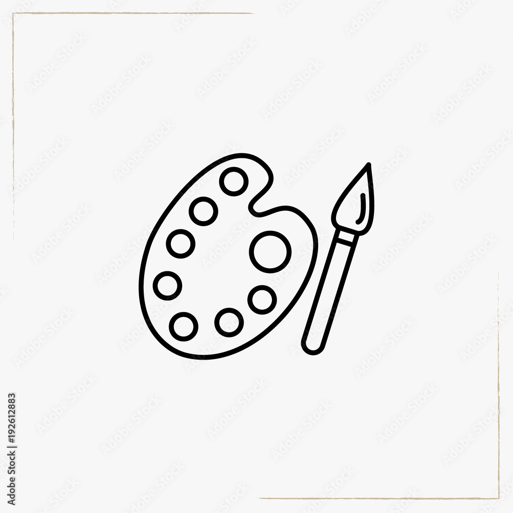 palette line icon palette line icon