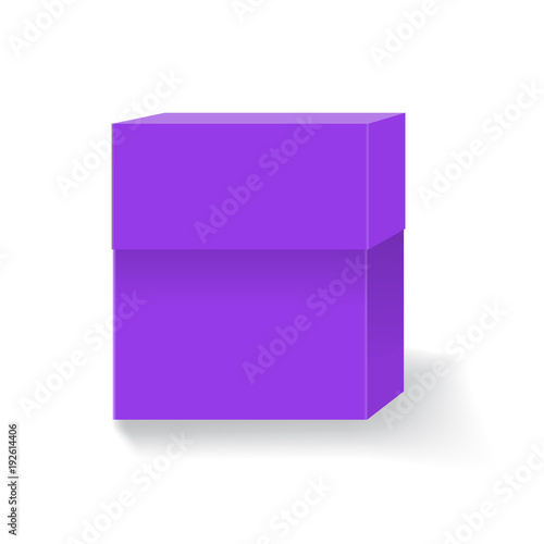 Empty box for your branding design and logo. Easy to change colors. Trendy Violet or purple color.
