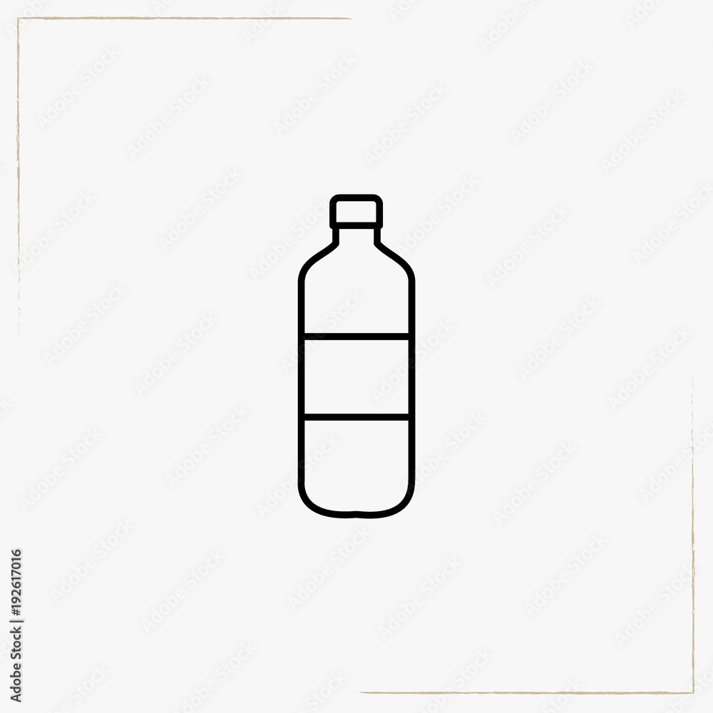 bottle line icon