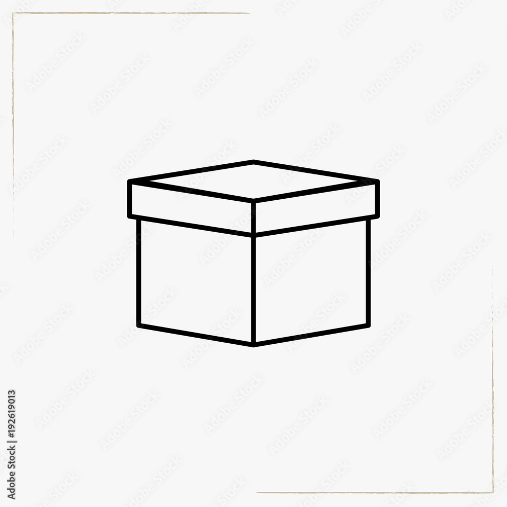 box and packages line icon box and packages line icon