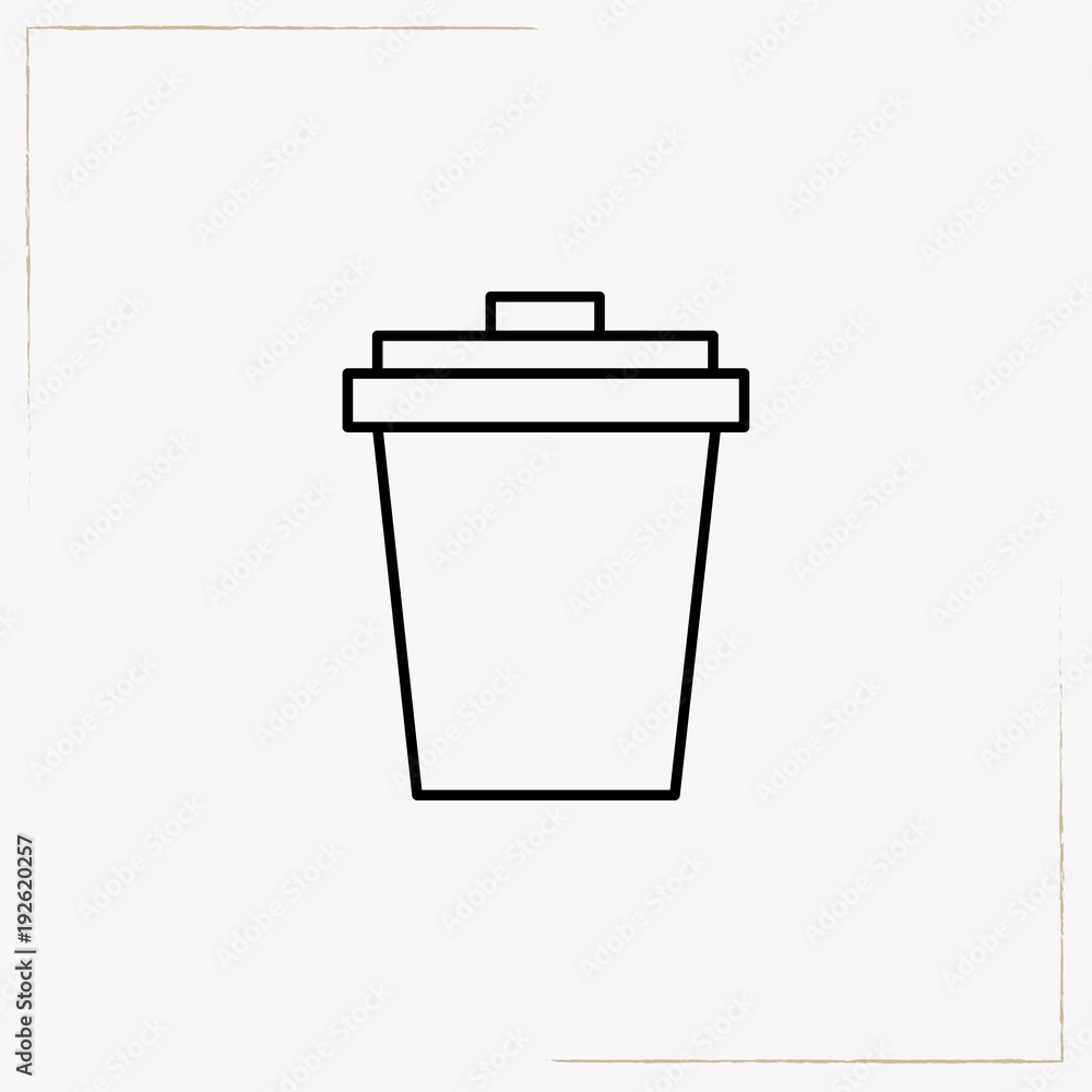 coffee cup line icon coffee cup line icon