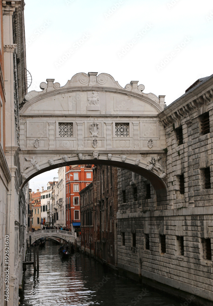 Bridge of sighs is an historical building called PONTE DEI SOSPIRI in Italy