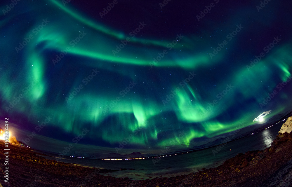 Aurora Northern Lights in the Sky