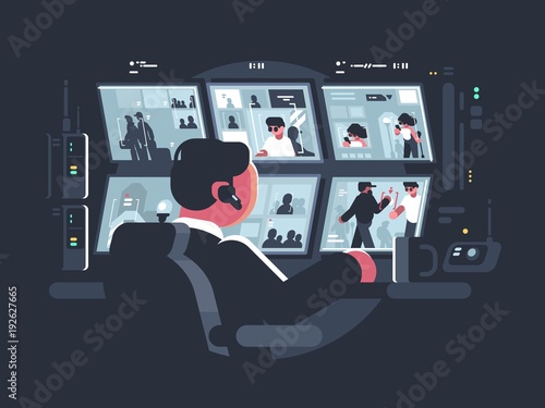 Security watching surveillance cameras