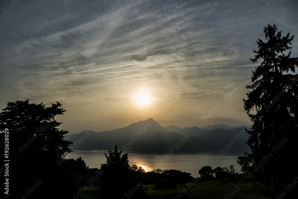 Lago Maggiore Sonnenuntergang