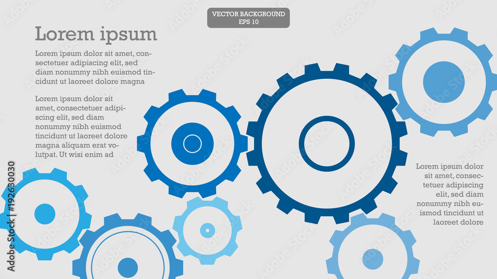 Gears mechanical concept, infographic, abstract background, vector illustration Gears mechanical concept, infographic, abstract background, vector illustration