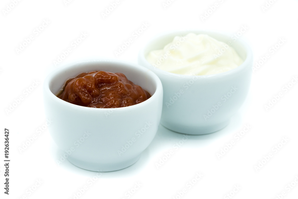 Ketchup Mayo mayonaise mayonnaise isoliert freigestellt auf weißen Hintergrund, Freisteller
Ketchup Mayo mayonaise mayonnaise isoliert freigestellt auf weißen Hintergrund, Freisteller