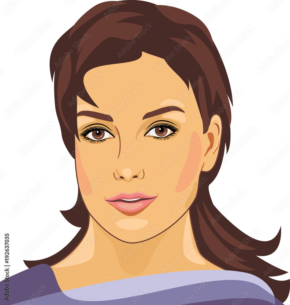 Portrait of a beautiful young woman