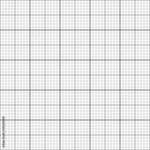 Seamless coordinate grid background getting graphics, blueprint or graph infographics template, vector Seamless coordinate grid background