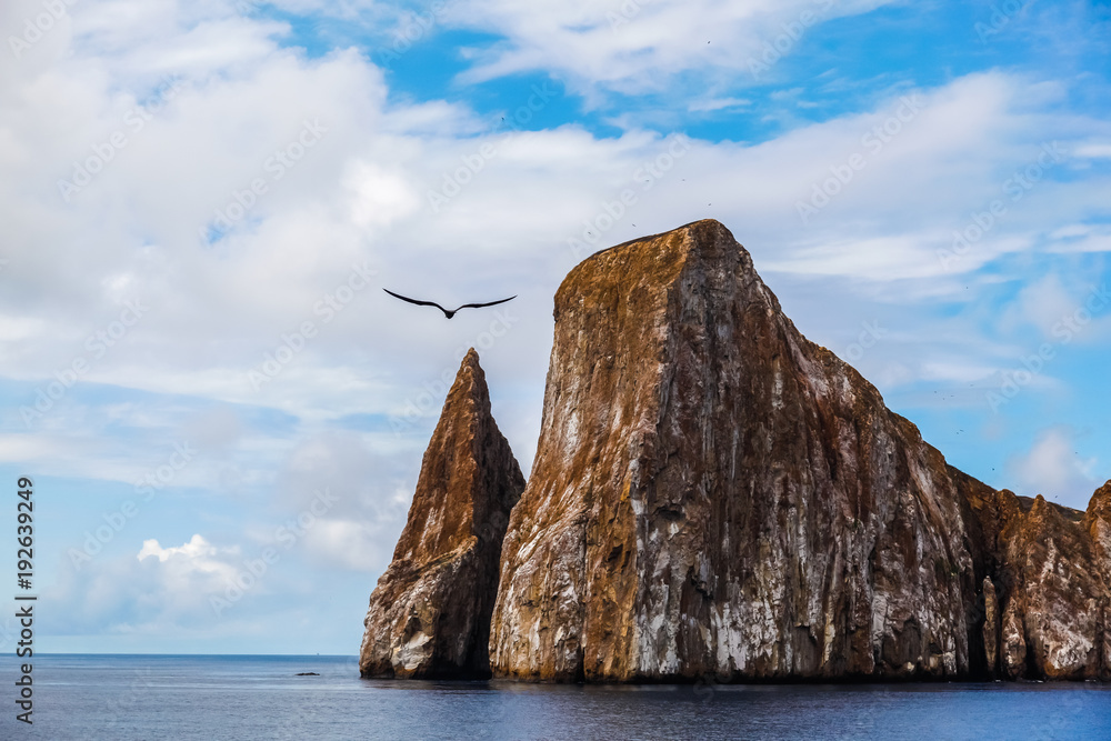 Canvas Print Sharp rock or islet called León Dormido