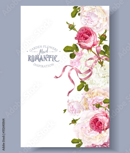 Romantic garden border