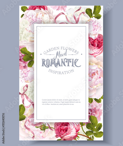 Romantic garden frame