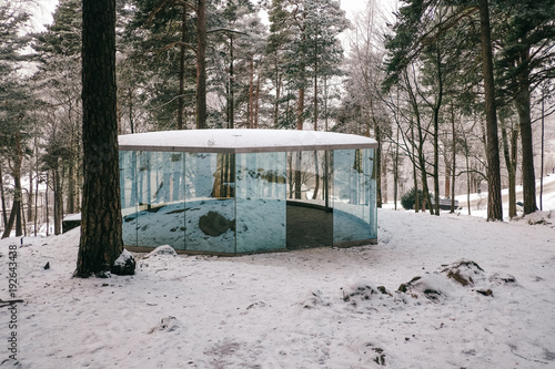 Photography Beautiful pavillion in the Ekeber Park in Oslo, Norway