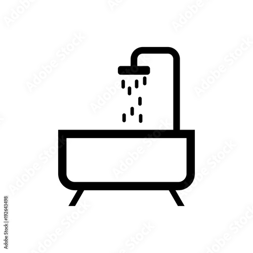 Bathtube vector icon