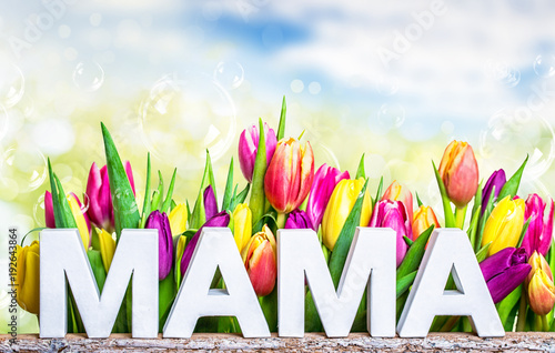 Fototapeta Naklejka Na Ścianę i Meble -  Mama Muttertag Karte 