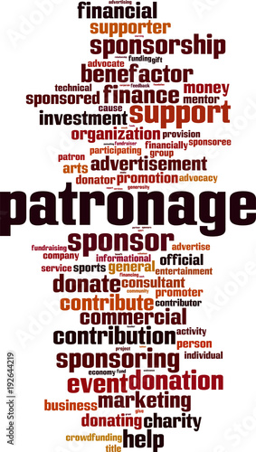 Patronage word cloud