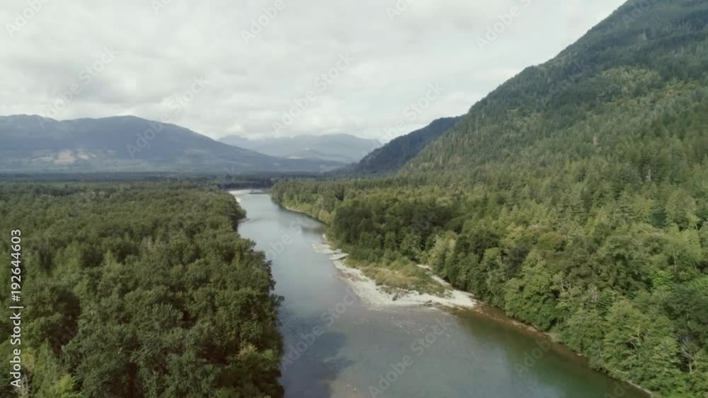 Flying Over River and Forest Flying Over River and Forest