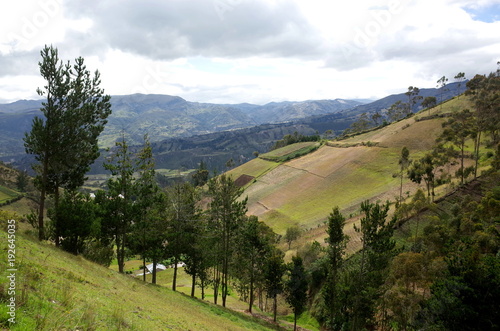 A spectacular view of the Ecuadorian Andes hiking the Quilotoa Loop
