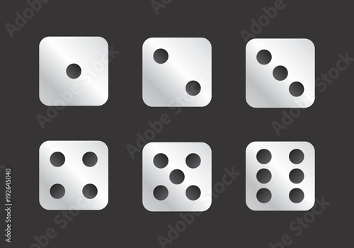 Dice faces illustration