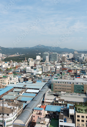 Fototapeta Naklejka Na Ścianę i Meble -  Blick auf Seoul, Korea.